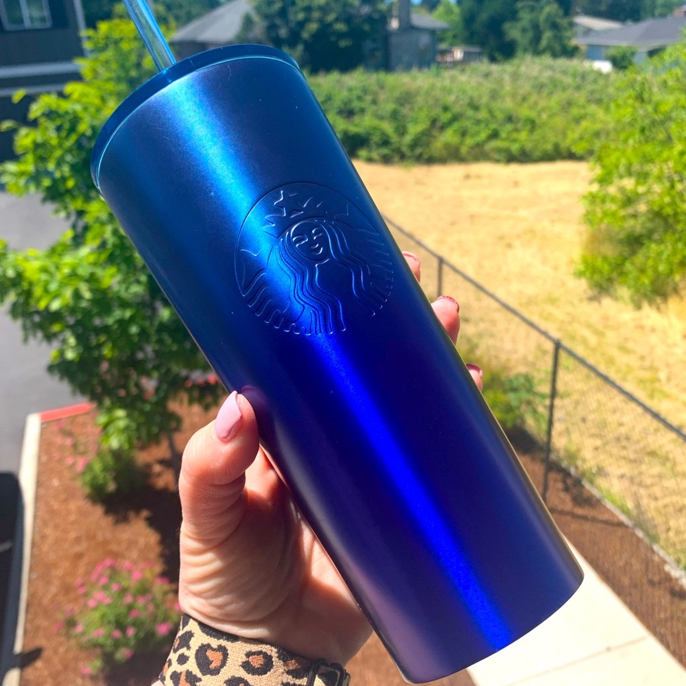 Starbucks Blue Ombré Metal Tumbler